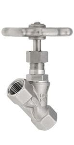 Schubert & Salzer Type 7011 Angle Seat Manual Valve Stainless Steel