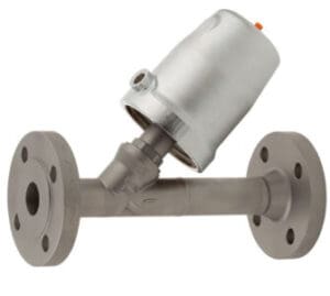 Schubert & Salzer Type 7031 Angle Seat Flange Valve Stainless Steel